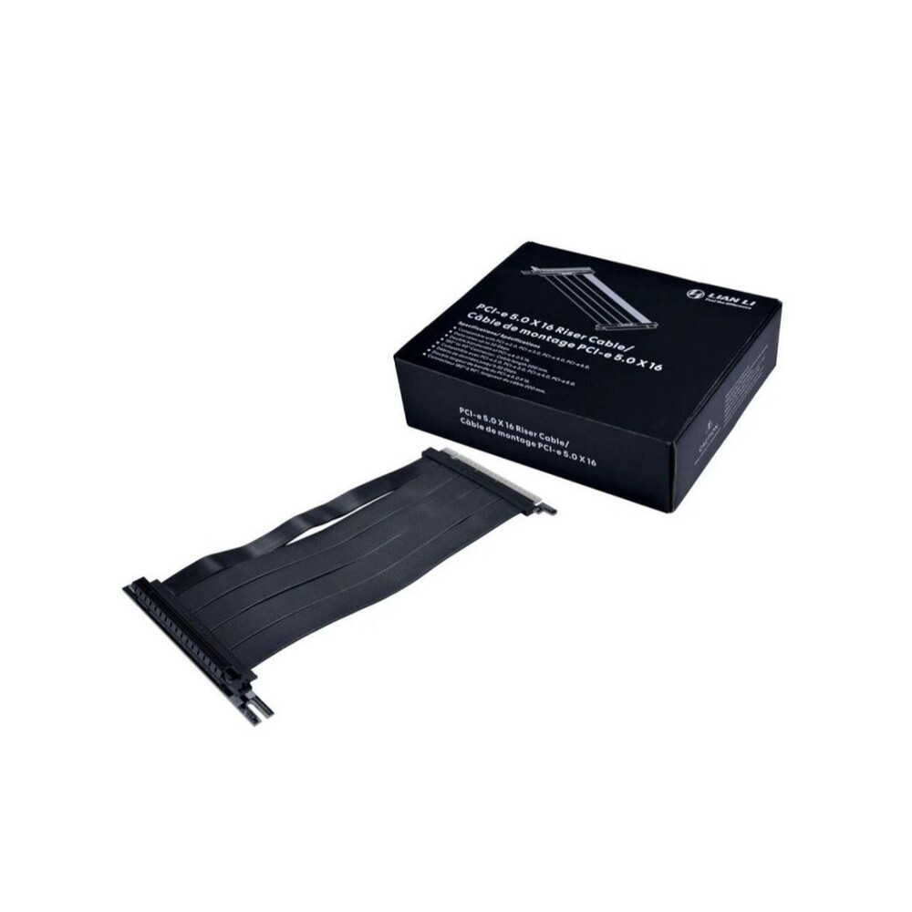 Lian Li - PCIE 5.0 Riser Cable Premium PCI-E 16X 5.0 Double Bandwidth Extender